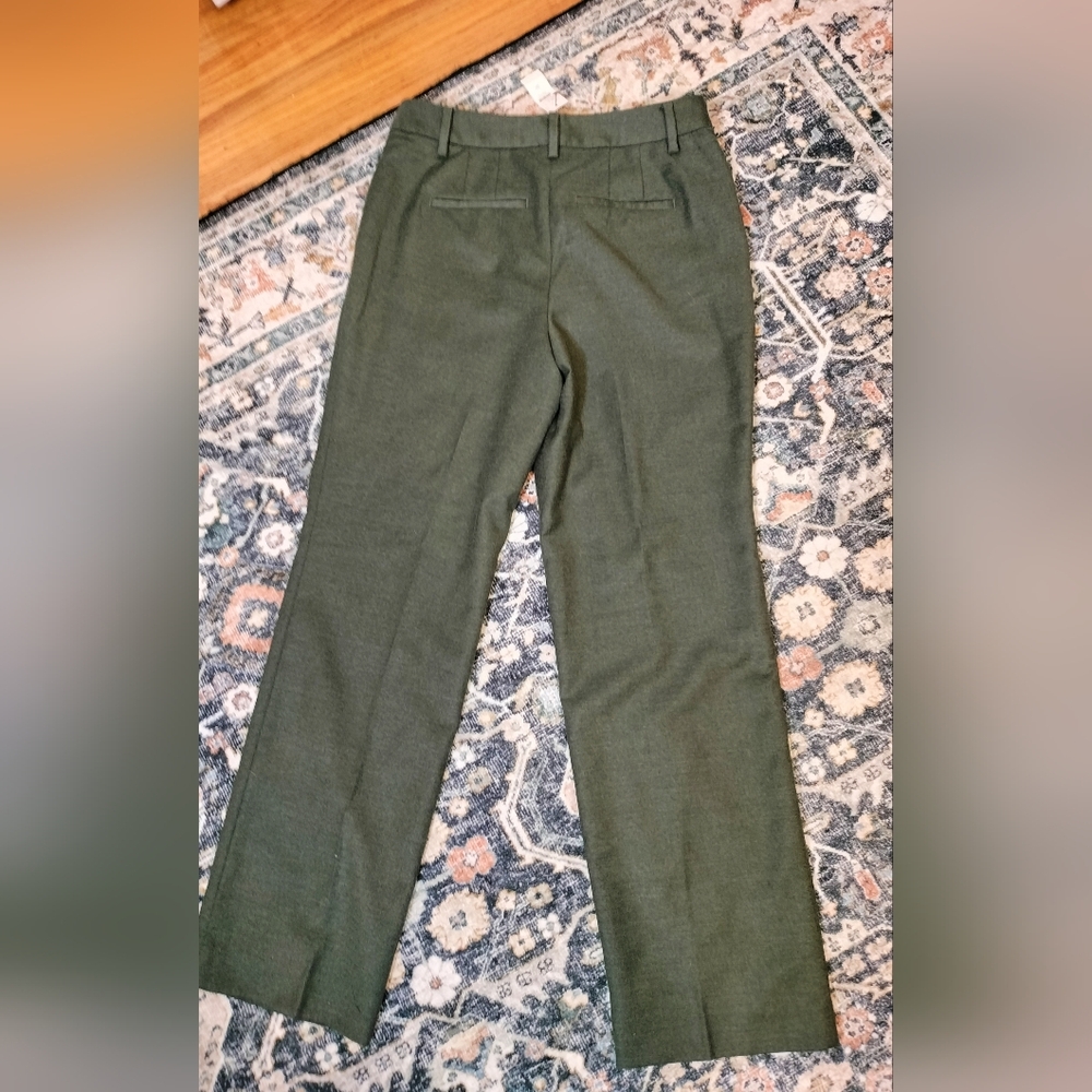 NWT! Marzotto for Talbots Women's Olive Green Trousers. Size 2P - Picture 5 of 6